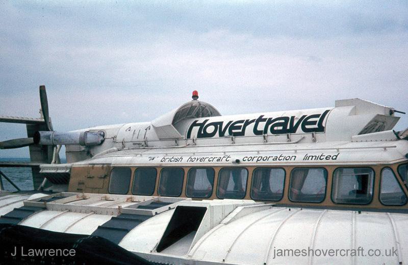 The SRN6 with Hovertravel - View of the superstructure (credit: Pat Lawrence).